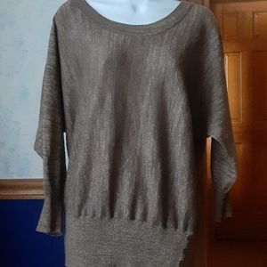 Apt. 9 brown & gold long sweater